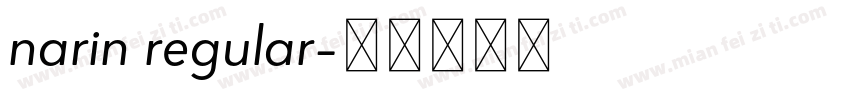 narin regular字体转换